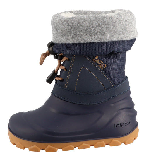 Lurchi Barefoot Joel Navy - wasserdicht, vegan, Canadian Boot-Style, Winterstiefel Kinder, seite