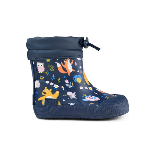 Koel Wibi Bear Blue Kinder-Gummistiefel Seitenansicht