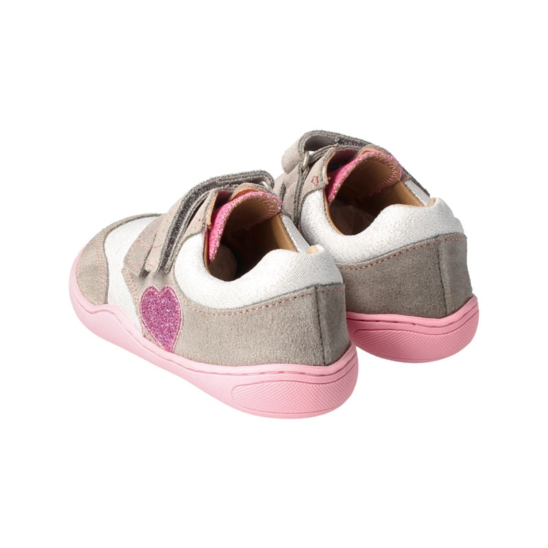 Klettverschluss Kinder Barfußschuh Herz Motiv