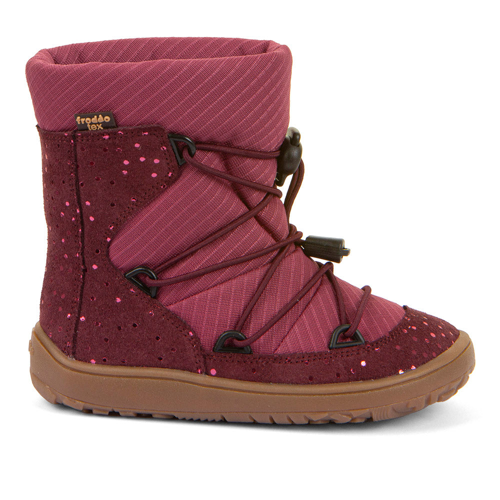 Froddo Barefoot Tex Track Bordeaux Kinderstiefel - warm, wasserdicht, Barfuß