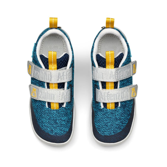Leichter Kinder-Barfußschuh Affenzahn Knit Happy mit Klettverschluss