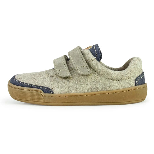 Flexibler Kinder-Barfußschuh Doghammer Kids Terrar Wool Indigo mit breiter Zehenbox
