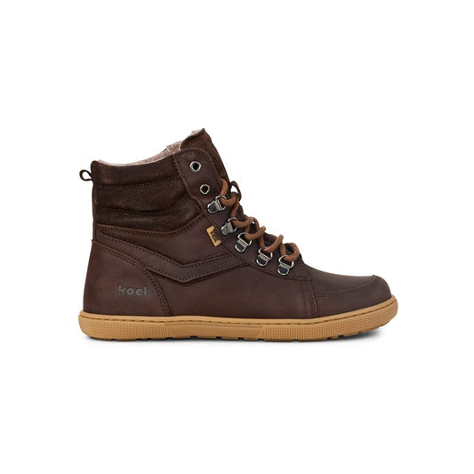 Warmer Barfuß-Winterstiefel aus Nappaleder