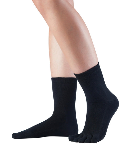 Knitido Zehensocken Midi Schwarz