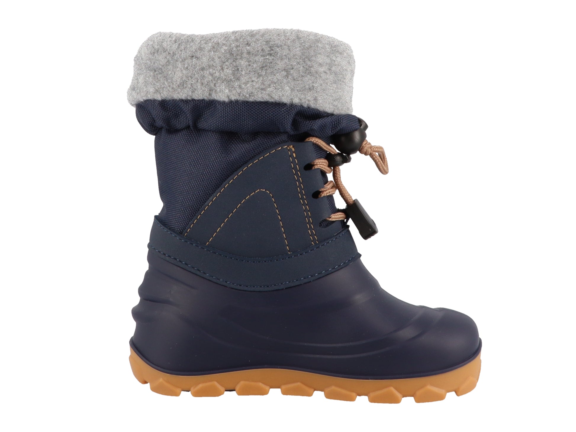 Lurchi Barefoot Joel Navy - wasserdicht, vegan, Canadian Boot-Style, Winterstiefel Kinder, Seite
