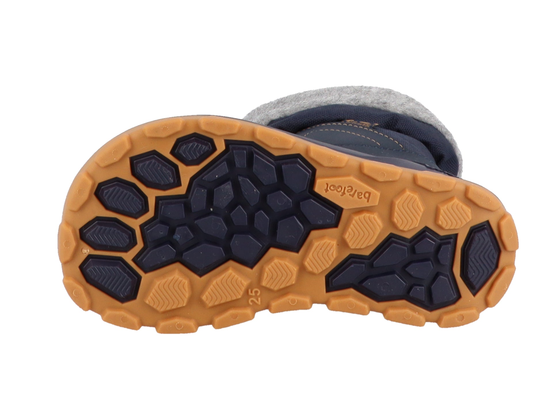Lurchi Barefoot Joel Navy - wasserdicht, vegan, Canadian Boot-Style, Winterstiefel Kinder, Sohle