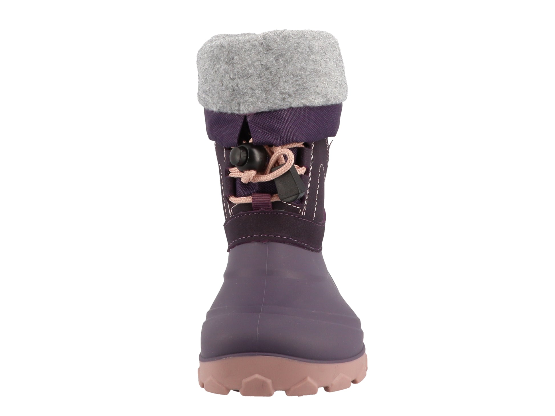 Lurchi Barefoot Joel Purple - wasserdicht, vegan, Canadian Boot-Style, Winterstiefel Kinder, vorne
