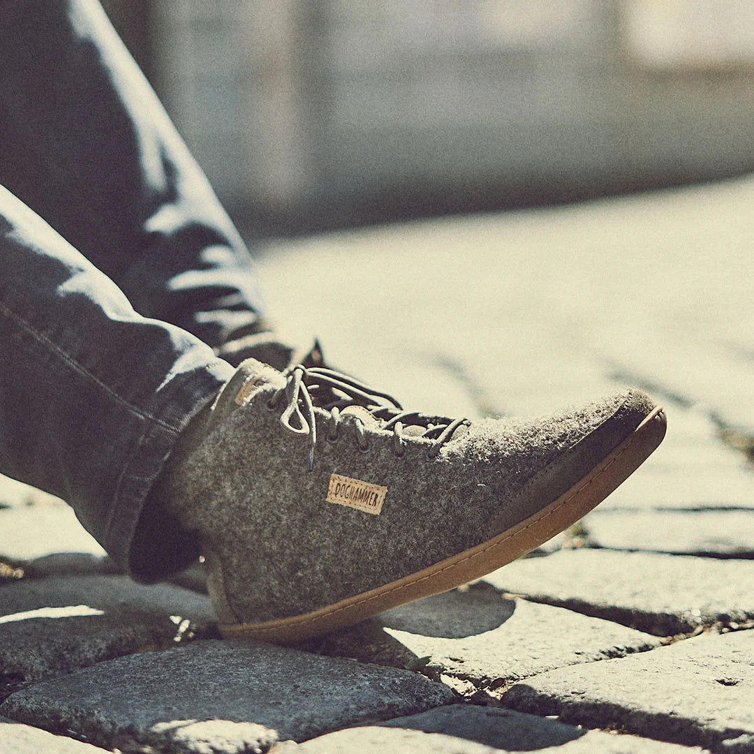 Woll-Loden-Obermaterial des Doghammer Terrar Wool High Greyish