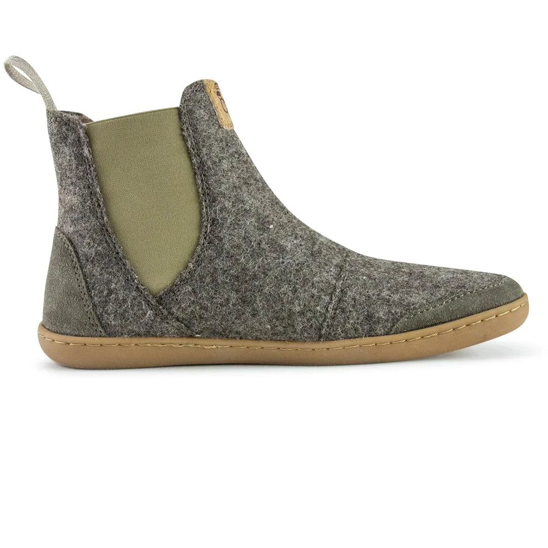 Flexible Naturkautschuk-Sohle des Doghammer Terrar Chelsea Wool Barfußschuhs