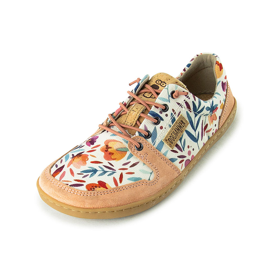 Urbaner Barfußschuh Doghammer Terrar Urban Flower mit breiter Zehenbox