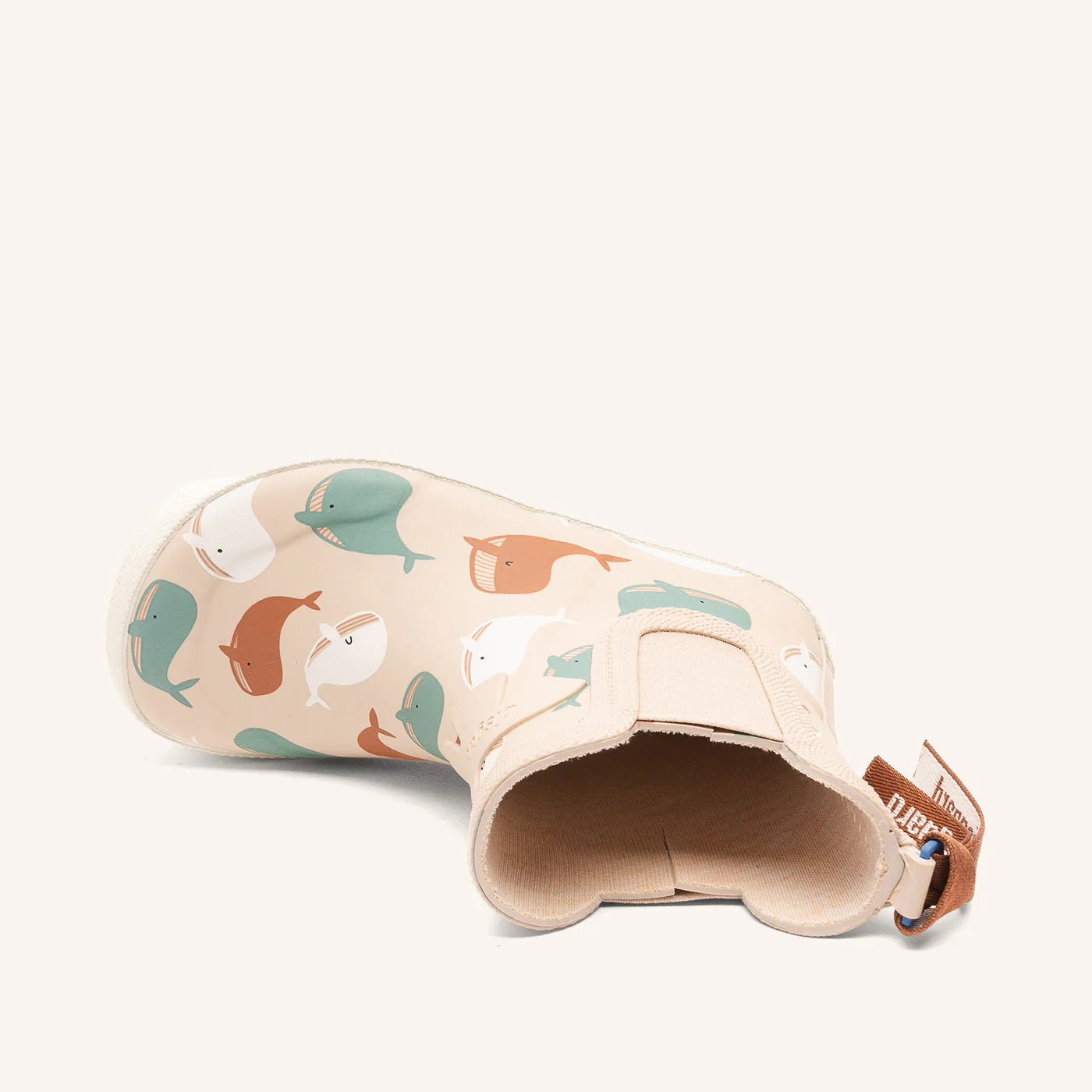 Baumwollfutter im Bisgaard barefoot Rubber Whale Barfuß-Gummistiefel