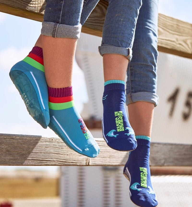 BEACHIES Kinder-Strandsocke Delfin Lapis