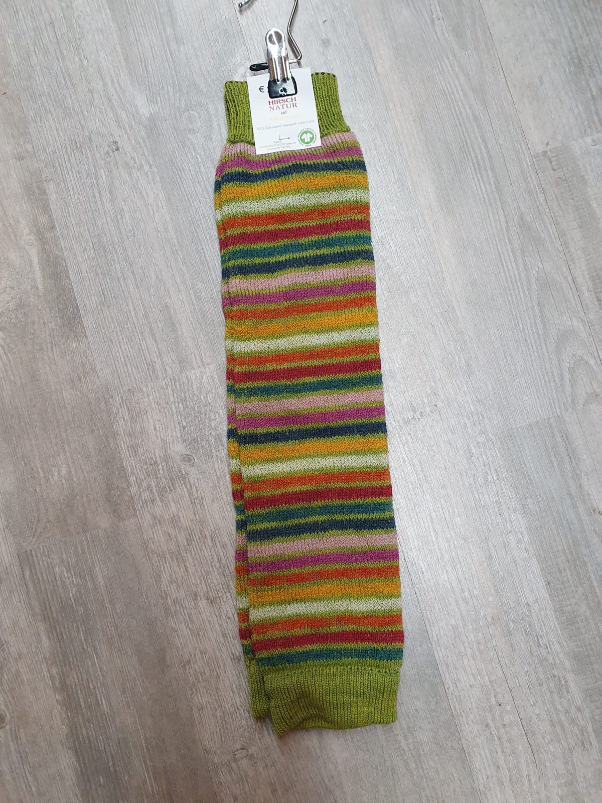 HIRSCH NATUR Rainbow-Stulpen Maigrün
