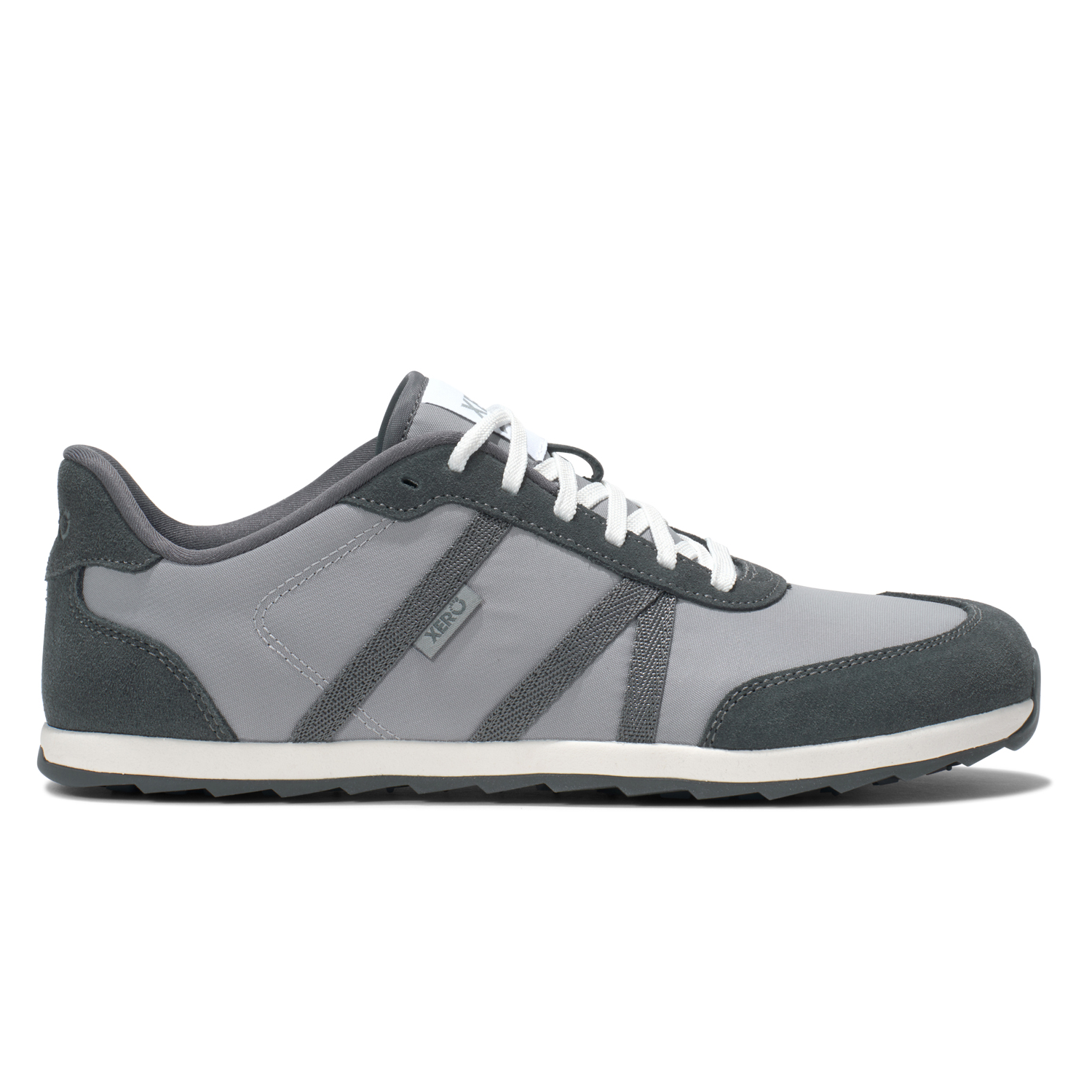 Xero Shoes Wynn Alloy Steel Gray Barfuß-Sneaker im Retro-Design