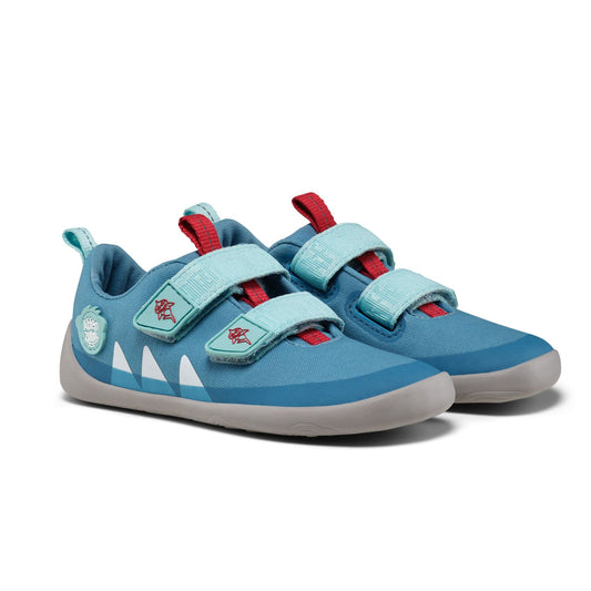 Affenzahn Sneaker Cotton Lucky Shark - Bio-Baumwolle, Klettverschluss, Barfußsneaker Kinder
