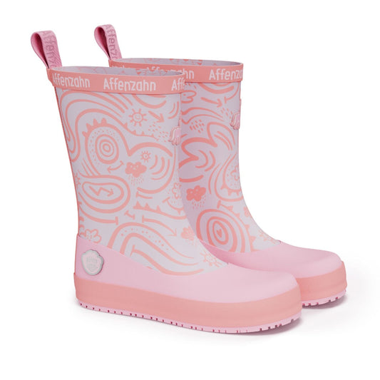 Flexibler Kinder-Barfuß-Gummistiefel Affenzahn Plashy Einhorn