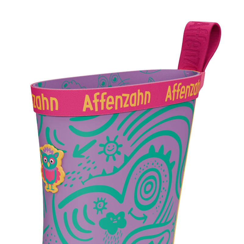 Affenzahn Vegan Plashy Eule – flexibler Barfuß-Gummistiefel