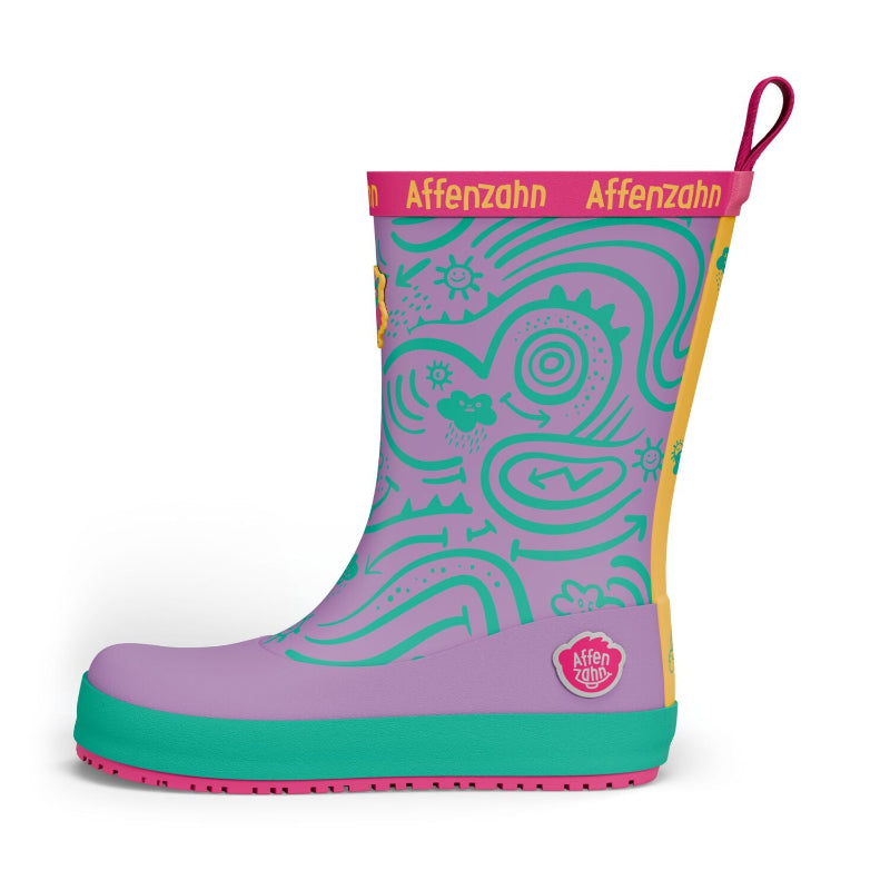 Affenzahn Vegan Plashy Eule – flexibler Barfuß-Gummistiefel