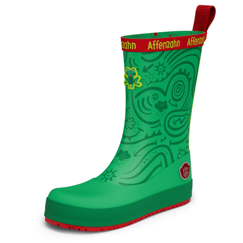 Flexibler Kinder-Barfuß-Gummistiefel Affenzahn Plashy für Regenwetter