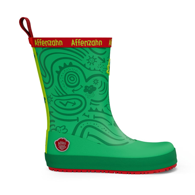 Affenzahn Vegan Plashy Frosch – flexibler Barfuß-Gummistiefel