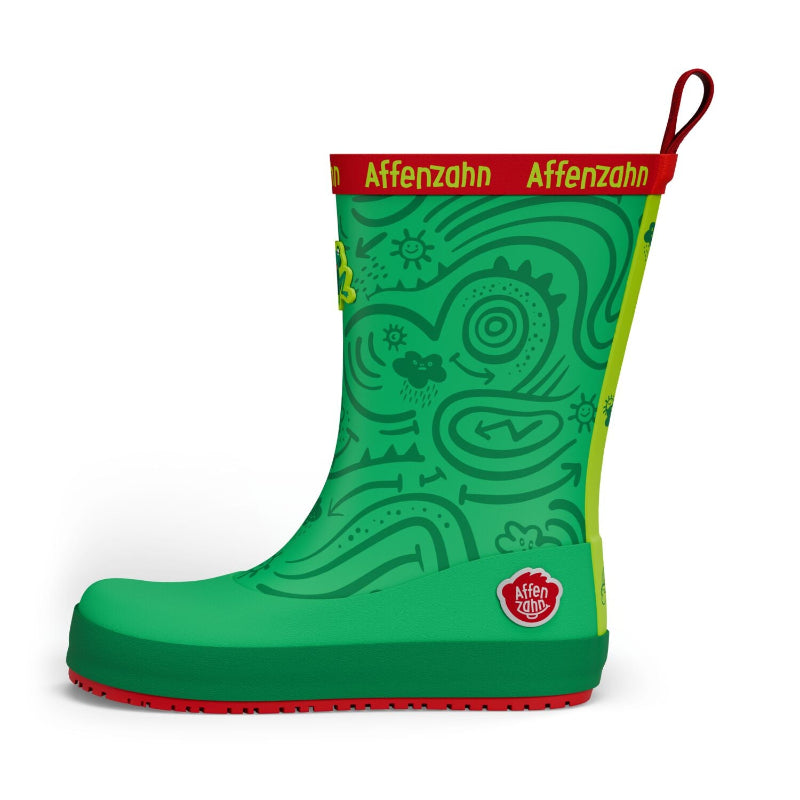 Affenzahn Vegan Plashy Frosch – flexibler Barfuß-Gummistiefel