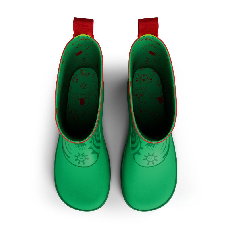 Affenzahn Vegan Plashy Frosch – flexibler Barfuß-Gummistiefel