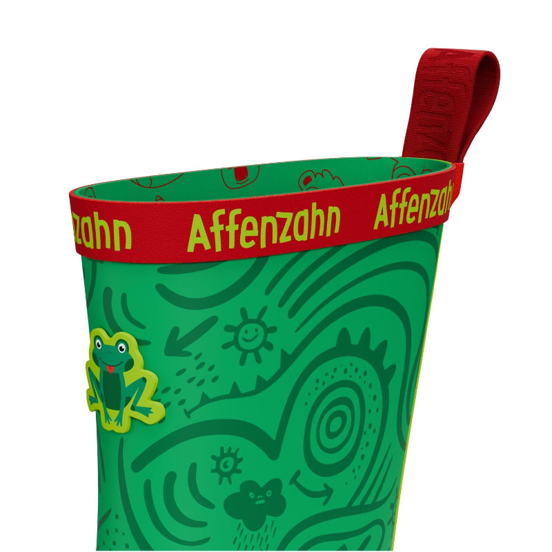 Affenzahn Vegan Plashy Frosch – flexibler Barfuß-Gummistiefel