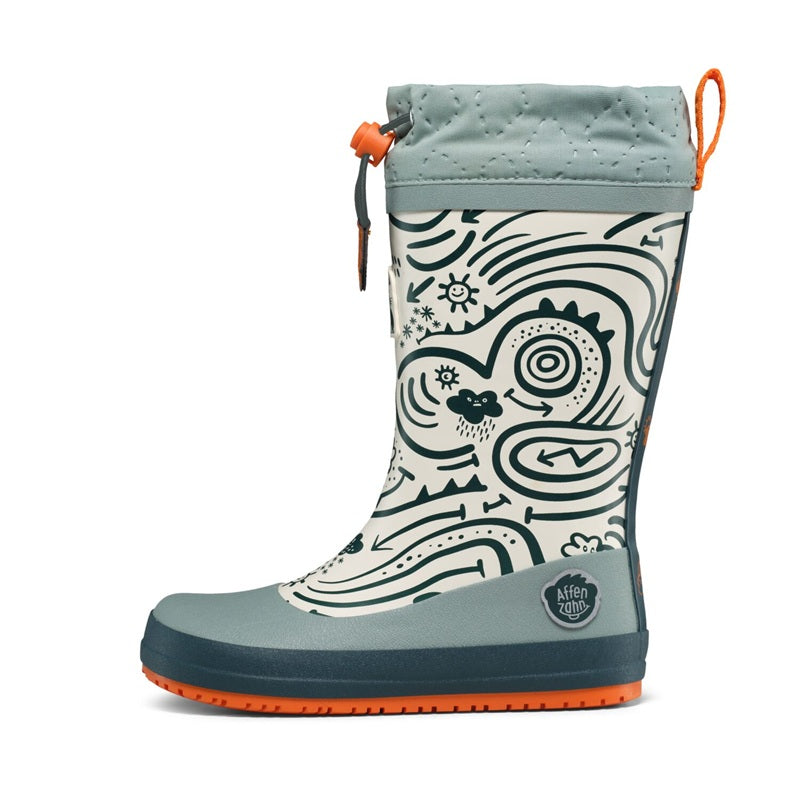 Gefütterter Affenzahn Gummistiefel für Kinder