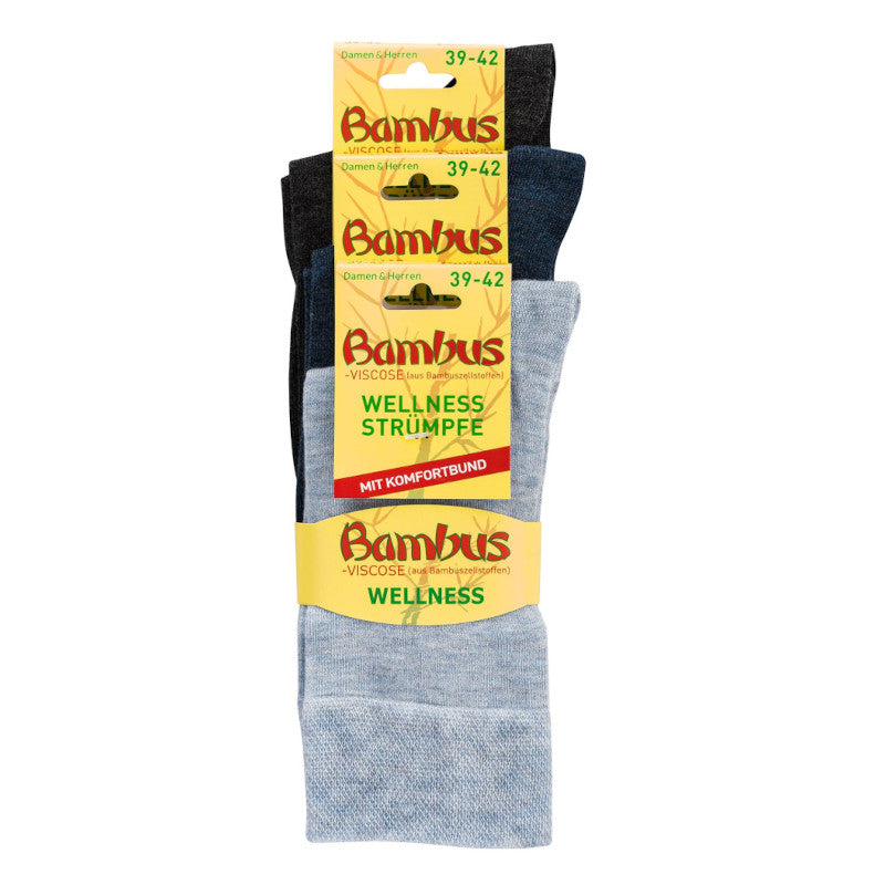 Bambus Socken 3er Pack Melange
