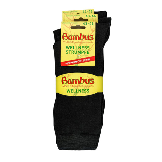 Bambus Socken 3er Pack Schwarz