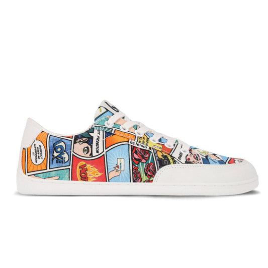 BeLenka Rebound Comics Color - Textil, Comic-Muster, Barfußsneaker Damen Herren

