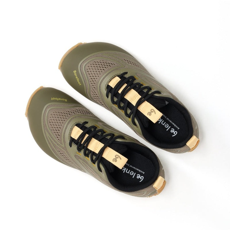 Leichter Barfuß-Wanderschuh in Khaki
