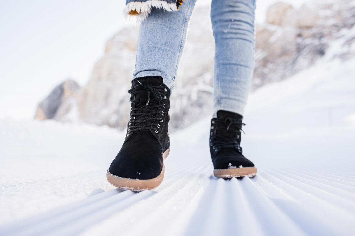 Warmer Barfuß Winterstiefel mit Merinowolle