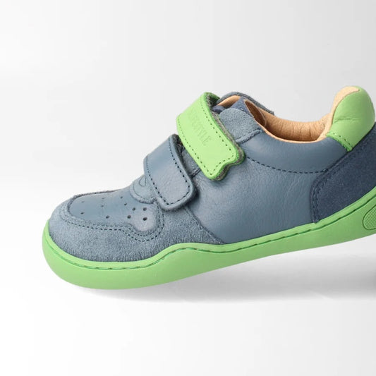 bLifestyle AnurafroschSTYLE Breit Meerblau Kinder Barfußschuh