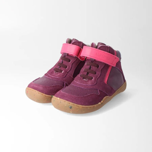 bLifestyle AnurafroschStyle Wool Pfaume Barfußschuh