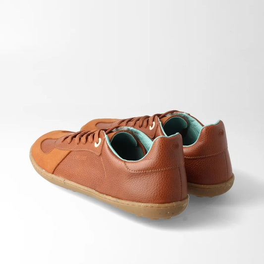 Barfuß Sneaker Leder haselnuss bLifestyle