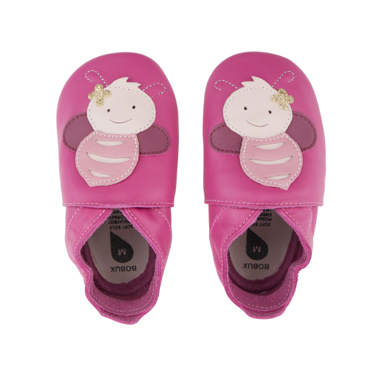 Bobux Soft Soles Pink Bee