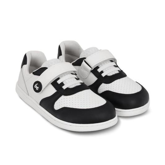 Be Lenka Scoot Kids White & Black Barfuß-Sneaker für Kinder