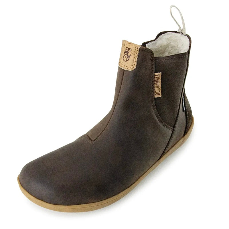 Doghammer Terrar Chelsea Leather WP Dark Brown Barfußschuhe