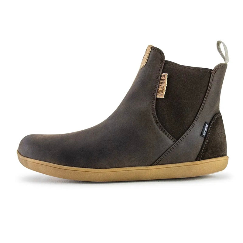 Wasserdichter Barfuß Chelsea Boot aus Leder
