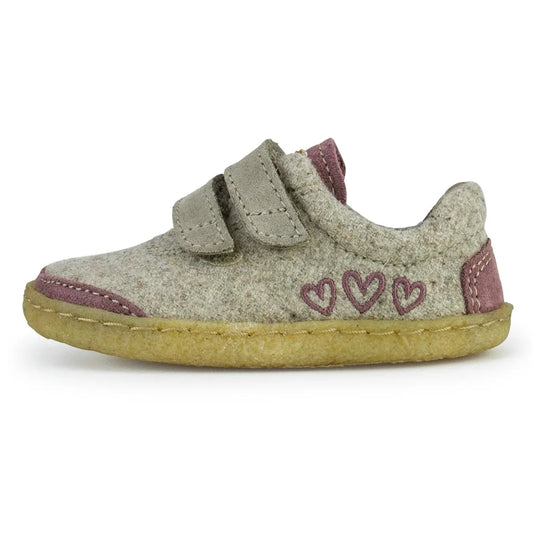 Flexibler Toddler-Barfußschuh Doghammer Terrar Wool Blueberry mit breiter Zehenbox