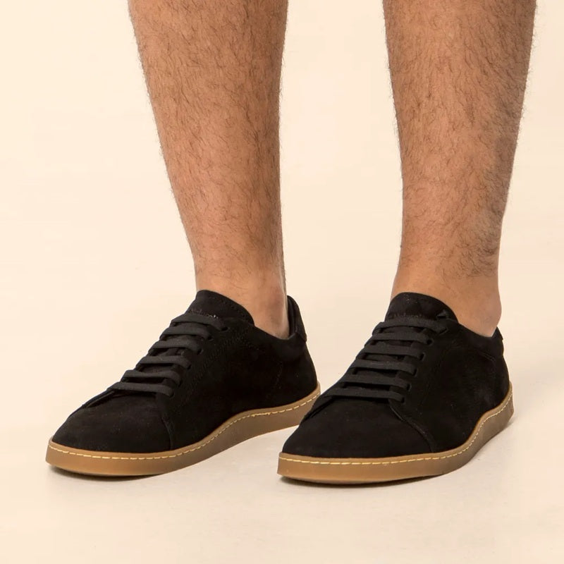 El Naturalista Origen Nobuck Lavado Black – minimalistischer Barfuß-Schnürschuh
