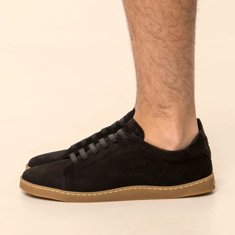 El Naturalista Origen Nobuck Lavado Black – minimalistischer Barfuß-Schnürschuh