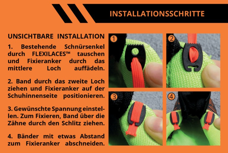 Slip-On Schnürsenkel für Kinder und Erwachsene