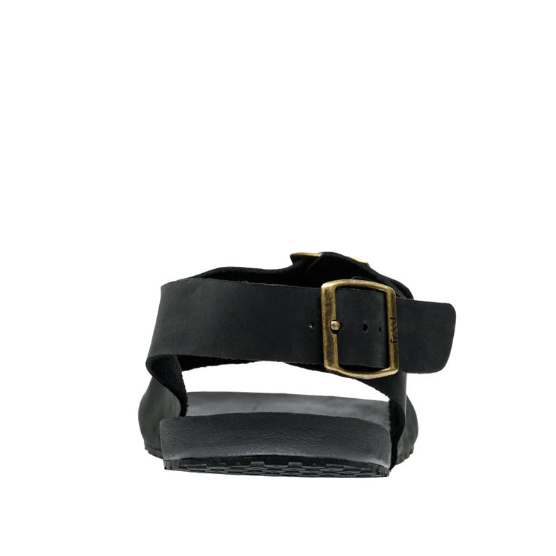 Freet Salcombe Black – minimalistische Leder-Barfußsandale