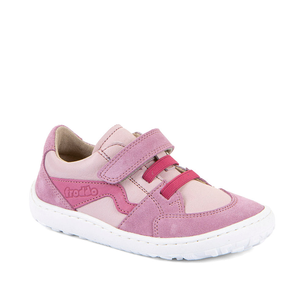 Froddo Barefoot River Fuxia / Pink Barfuß-Ledersneaker für Kinder