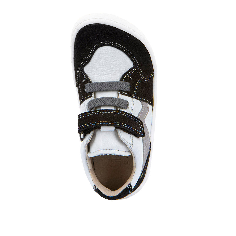 Chromfrei gegerbtes Leder des Froddo Barefoot River White / Black