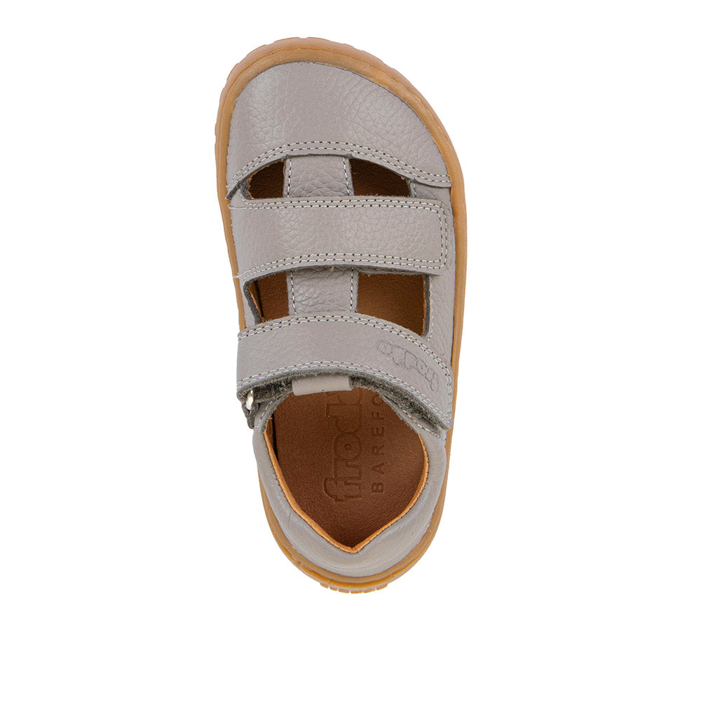Chromfrei gegerbtes Leder der Froddo Barefoot Sandal Light Grey