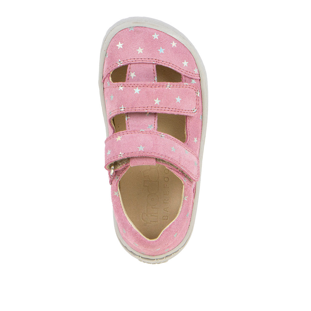 Chromfrei gegerbtes Leder der Froddo Barefoot Sandal Pink+