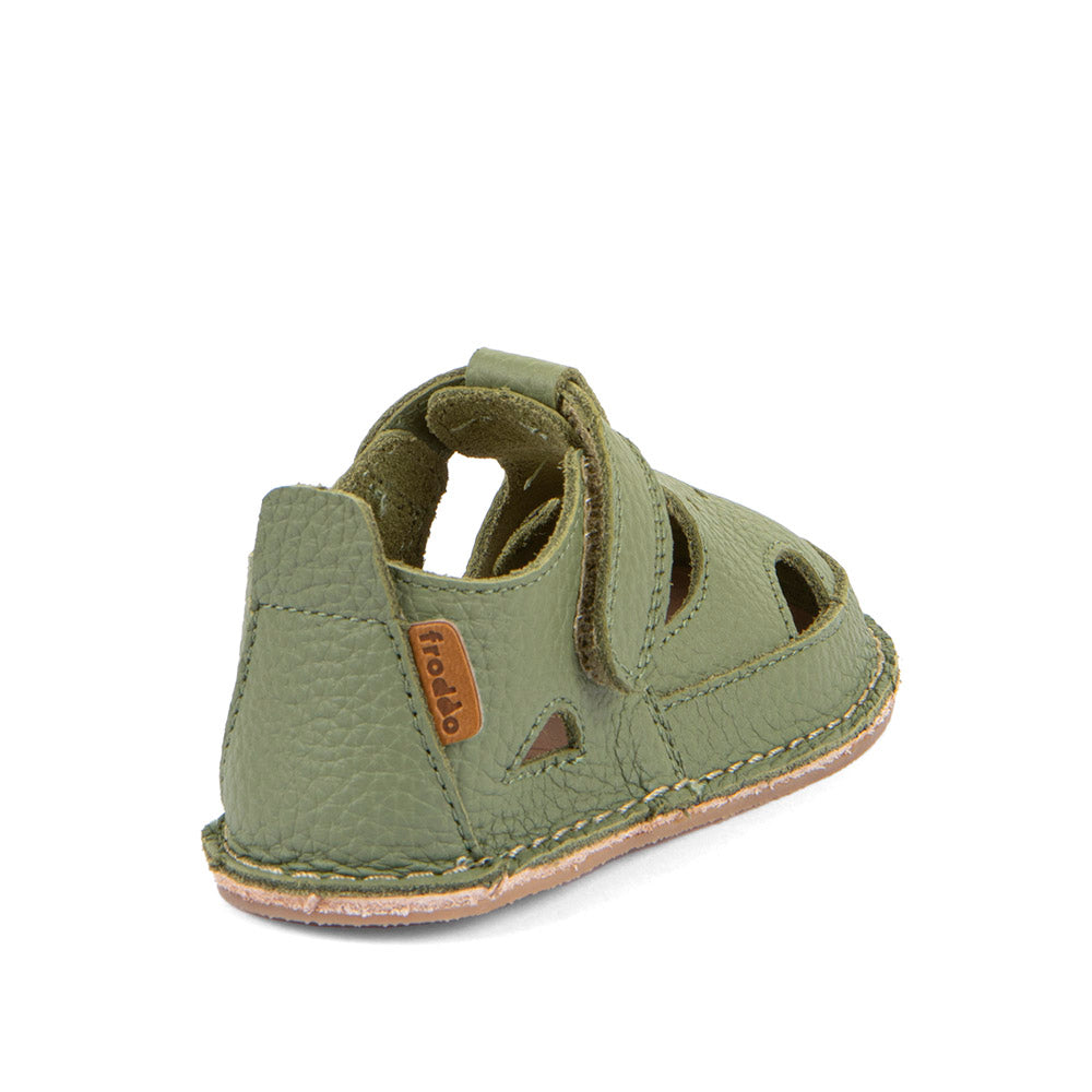 FRODDO Barefoot Stap Olive – Barfuß-Lederschuh